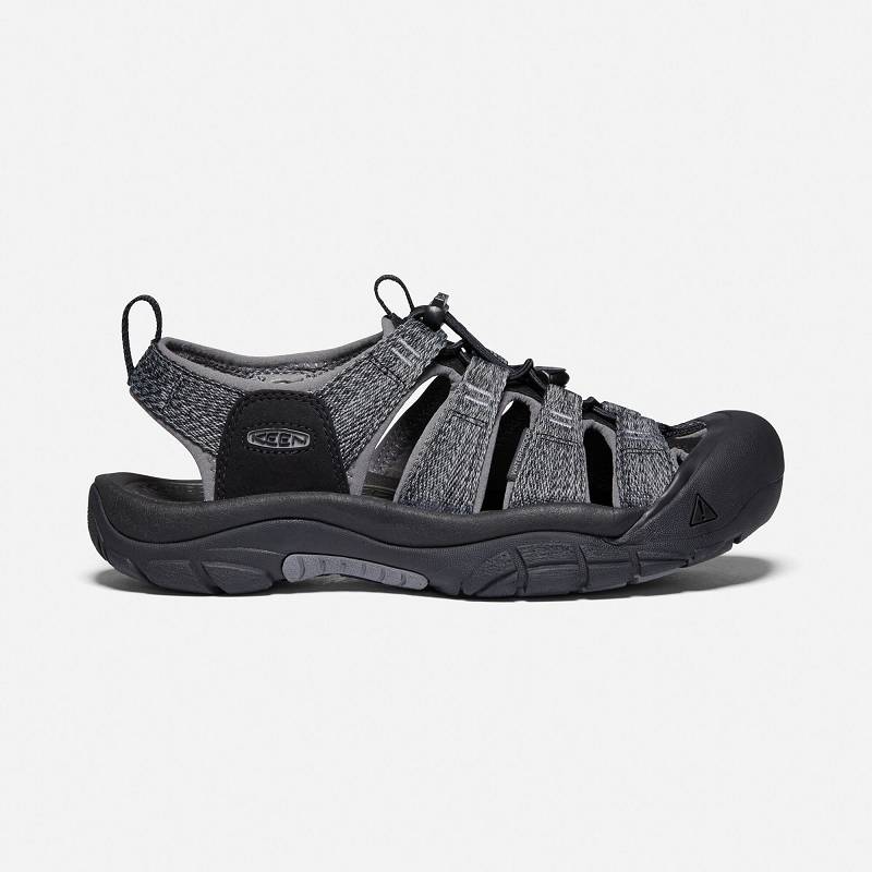 Keen Newport H2 Trekkingsandalen Herren DE-59784 Black/Steel Grey - Keen Herrenschuhe Schwarz